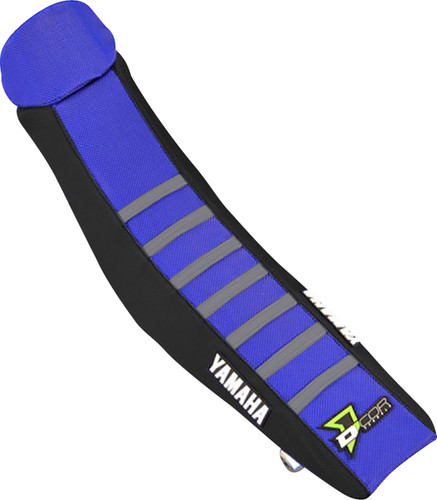 D'Cor Visuals Blue/Gray/Black Ribbed Seat Cover (30-50-487)