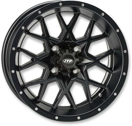 ITP Hurricane Wheel - Gloss Black - 15x7 - 5/4.5 - 6+1 (1522762724B)