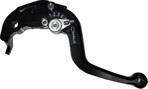 Driven Halo Adjustable Folding Black Brake Lever w/Silver Switch (DFL-AS-327)