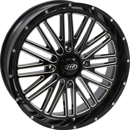 ITP Momentum Wheel | Black w/Milled Accents | 24x6.5 | 4x137 (2422786731B)