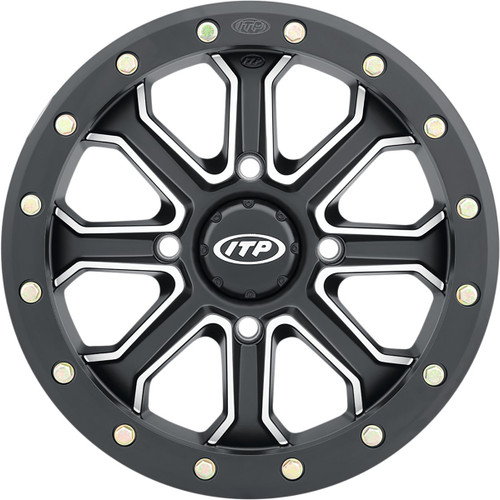 ITP Inertia Front Black Wheel 14x7 (1422524727B)