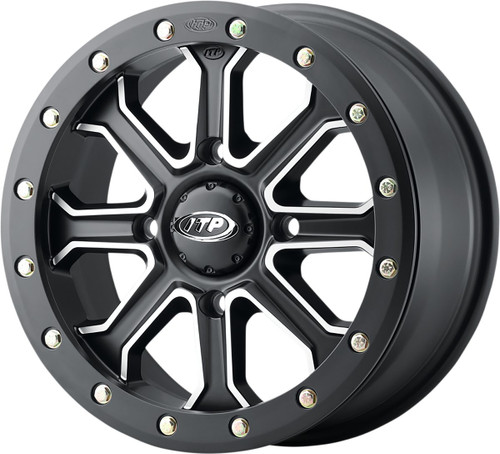 ITP Inertia Front/Rear Black Wheel 14x7 (1422525727B)