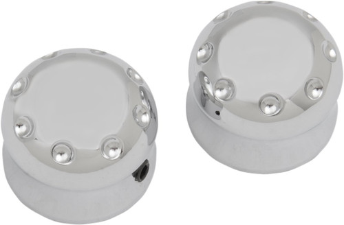 Covingtons Dimpled Chrome Front Axle Covers (C0010-C)