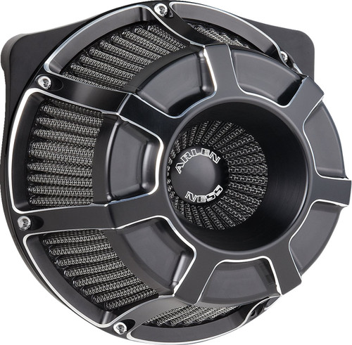 Arlen Ness Beveled Inverted Series Black Air Cleaner (600-225)
