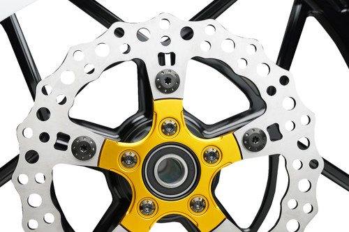 Arlen Ness 5/16"-18 x 7/8" Titanium Front Rotor Black Bolt Kit (300-913)