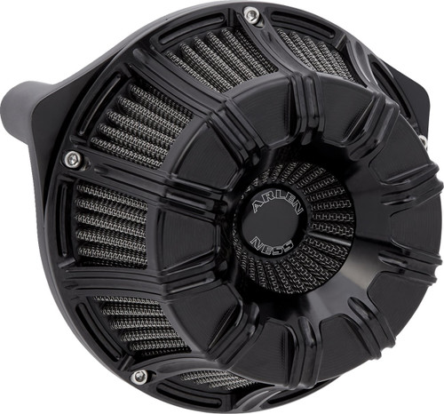 Arlen Ness 10-Gauge Inverted Series All Black Air Cleaner (600-220)