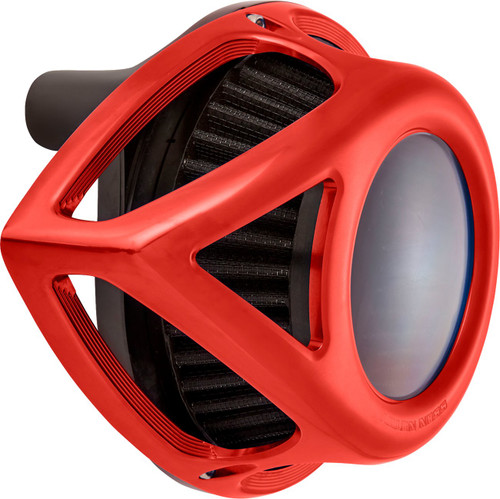 Arlen Ness Clear Tear Red Air Cleaner (600-246)