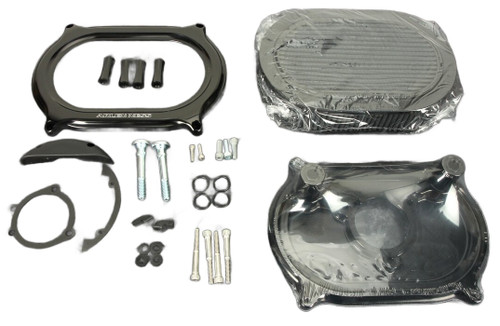 Arlen Ness Stage 2 Oval Air Cleaner - Black (600-169)
