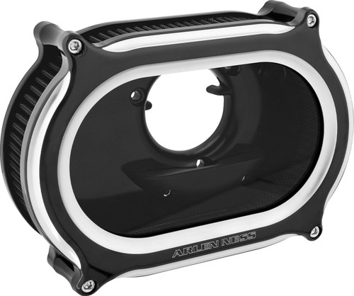 Arlen Ness Method Oval Stage 2 Black Air Cleaner (600-214)