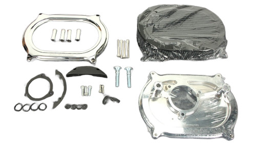 Arlen Ness Stage 2 Oval Chrome Air Cleaner (600-195)