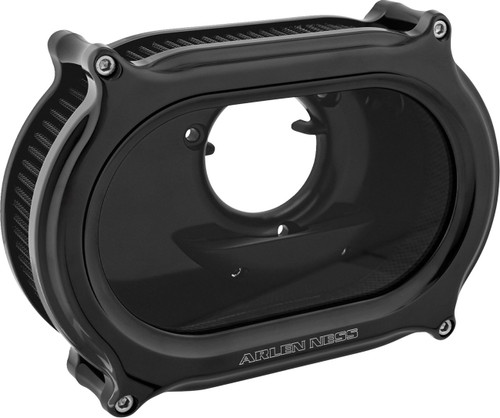 Arlen Ness Method Oval Stage 2 All Black Air Cleaner (600-200)