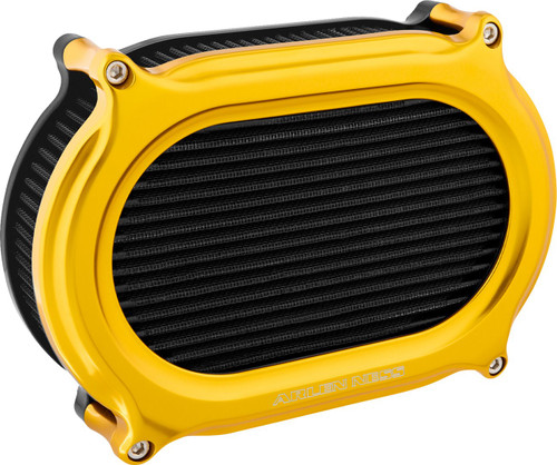 Arlen Ness Stage 2 Oval Gold Air Cleaner (600-209)