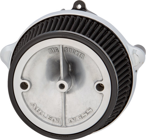 Arlen Ness Big Sucker Stage 1 Chrome Air Cleaner w/out Cover (600-300)
