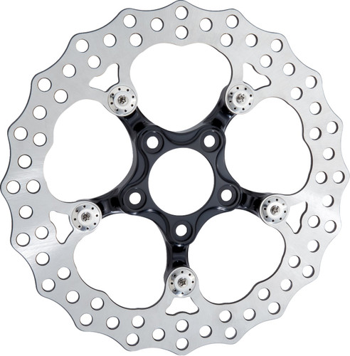 Arlen Ness 320mm Spider Black Front Brake Rotor (300-108)