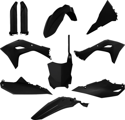 Polisport Black Standard Plastic Body Kit (91362)