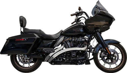 Bassani Sweeper Radial Chrome Exhaust System w/Heat Shields (1F21F)