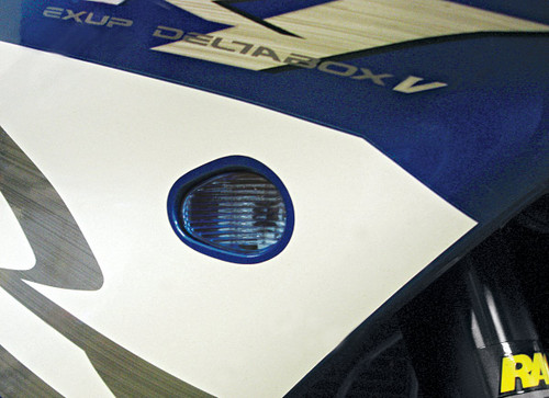 Hotbodies Flush-Mount Front Turn Signals w/Blue Lens (Y04R1-SIG-BLU)