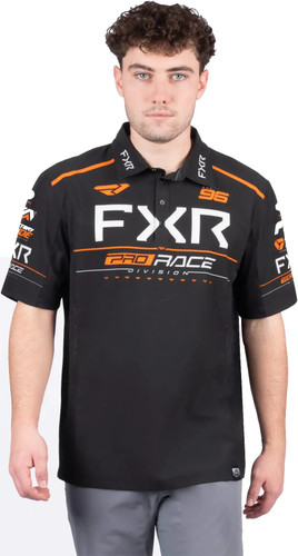 FXR Race Division Performance UPF Mens Short Sleeve Polo Shirt