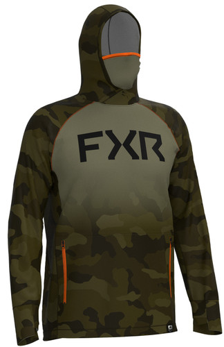 FXR Pro Camo Air UPF Mens Pullover Hoody