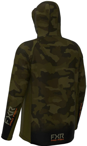 FXR Derby Camo Air UPF Mens Pullover Hoody