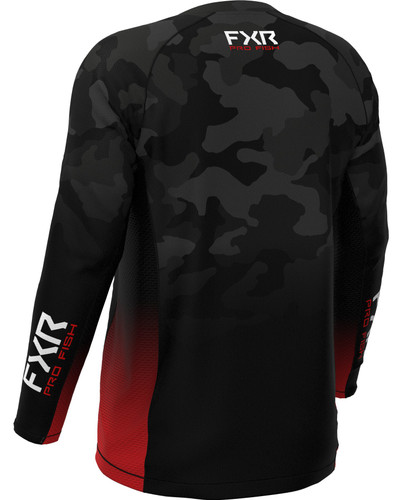 FXR Derby Camo Air UPF Mens Long Sleeve Jersey