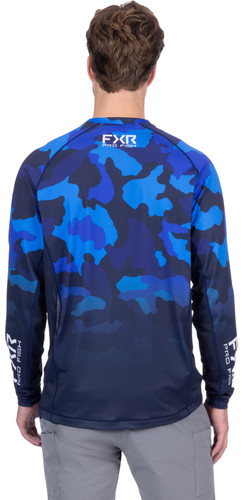 FXR Derby Camo Air UPF Mens Long Sleeve Jersey