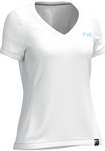 FXR Rush Air UPF Womens Short Sleeve V-Neck T-Shirt