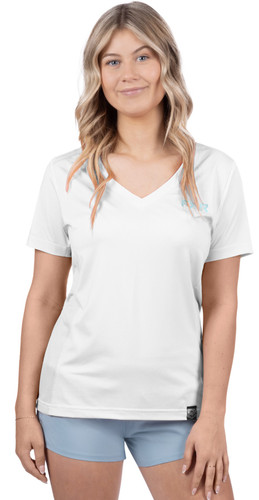 FXR Rush Air UPF Womens Short Sleeve V-Neck T-Shirt