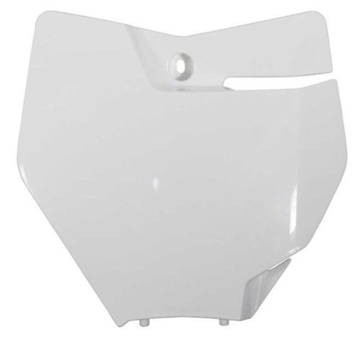Factory Effex White Plastic Front Number Plate (21-73700)