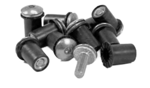 Factory Effex Silver Windscreen Dome Screw Kit (15-36029)