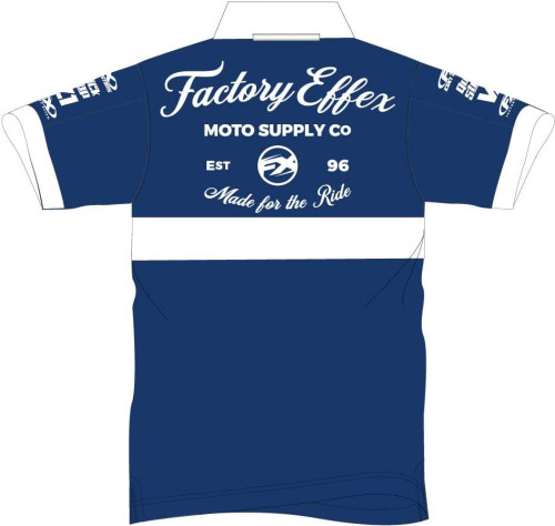 Factory Effex Racer Pit Mens Short Sleeve Polo Shirt