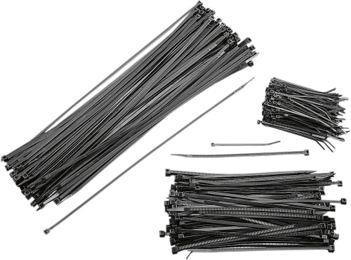 Parts Unlimited 7-1/2" Black Cable Ties (100-Pack) (LCT7)