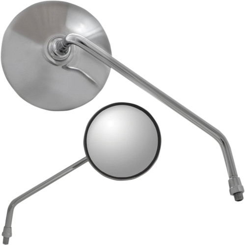 Parts Unlimited Classic Round Left Mirror (0640-0966)