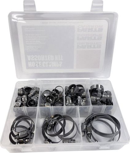 Parts Unlimited Assorted Hose Clamp Kit (60-Pieces) (2402-0279)