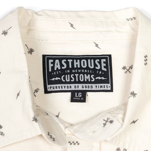 Fasthouse Retrospect Mens Button Up Short Sleeve Shirt