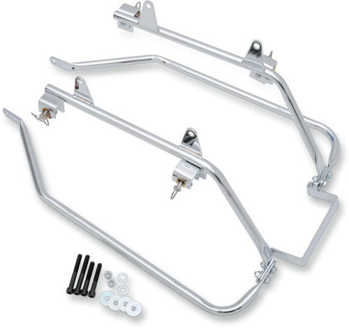 Cycle Visions Chrome BaggerTail Saddlebag Mount for Softail Models (CV-7205)