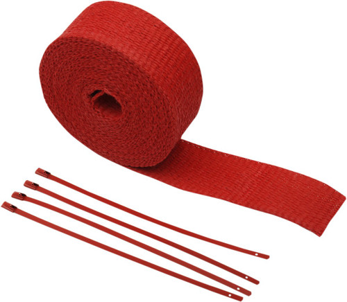 Cycle Performance 2" x 25' Red Fiberglass Exhaust Wrap Kit (CPP/9068R)