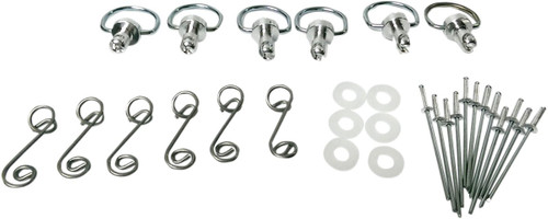 Cycle Performance Quik-Fasin' Silver Springs D-Ring Kit (CPP/9031)