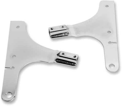 Cycle Visions Chrome Sissy Bar Side Plates (CV-8075)