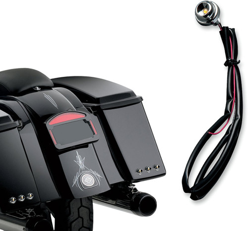 Cycle Visions Chrome/Red Lucifer Light (CV-4540)