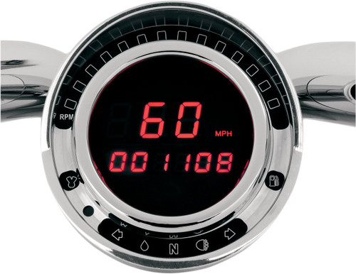 Dakota Digital Big Dog Direct Plug-In Speedometer w/Red LED (BD-140-R)