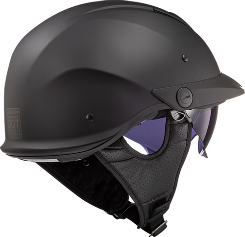 LS2 Rebellion OF590 Solid Motorcycle Half Helmet