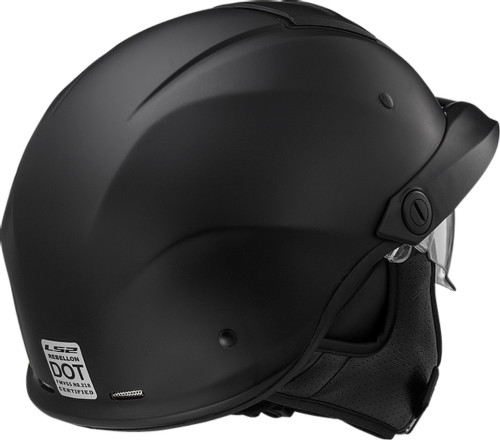 LS2 Rebellion OF590 Solid Motorcycle Half Helmet