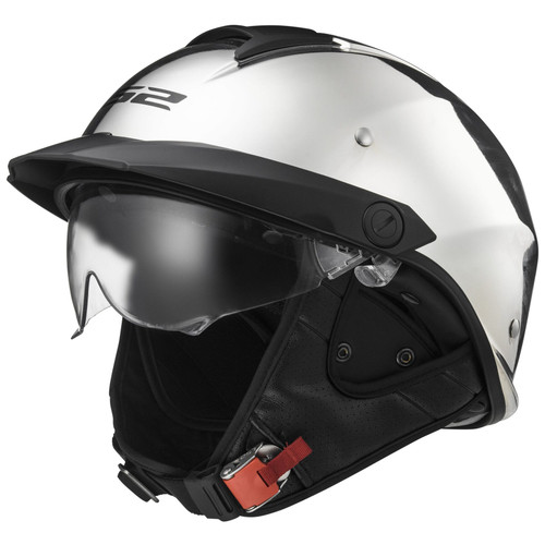 LS2 Rebellion OF590 Solid Motorcycle Half Helmet
