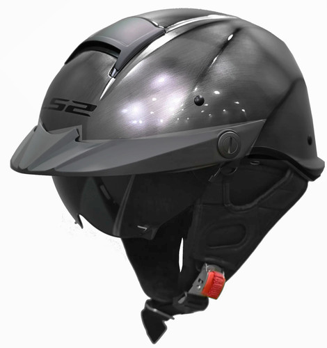 LS2 Rebellion OF590 Solid Motorcycle Half Helmet