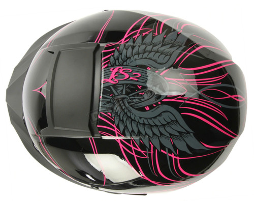 LS2 Rebellion Wheels & Wings Motorcycle Half Helmet