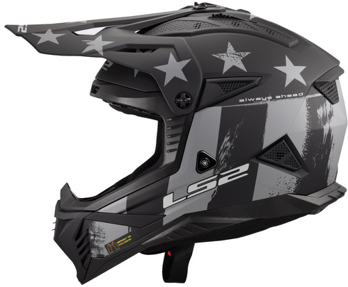 LS2 Gate II Battle Scar MX Offroad Helmet