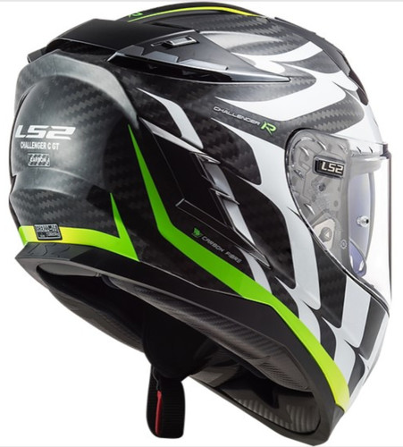 LS2 Challenger Carbon Flames Motorcycle Helmet