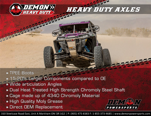 Demon Complete Heavy-Duty Rear Left Axle (PAXL-1130HD)