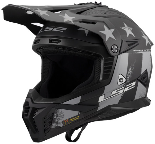 LS2 Gate II Battle Scar Youth MX Offroad Helmet